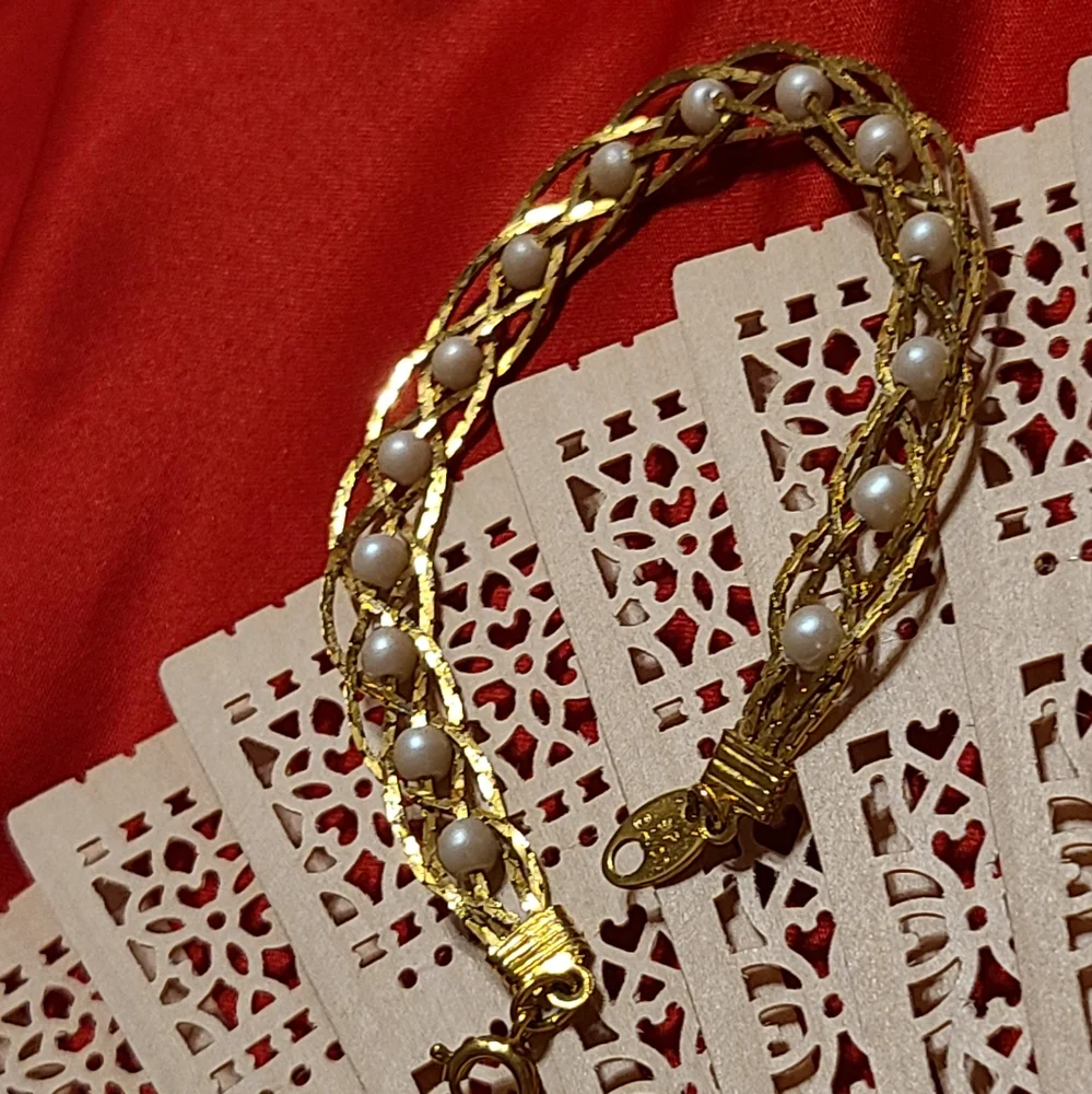 Gold Pearl Bracelet Avon
